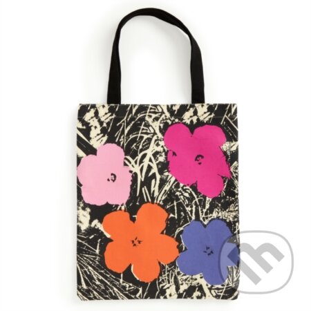 Warhol Flowers Canvas Tote Bag - Pink