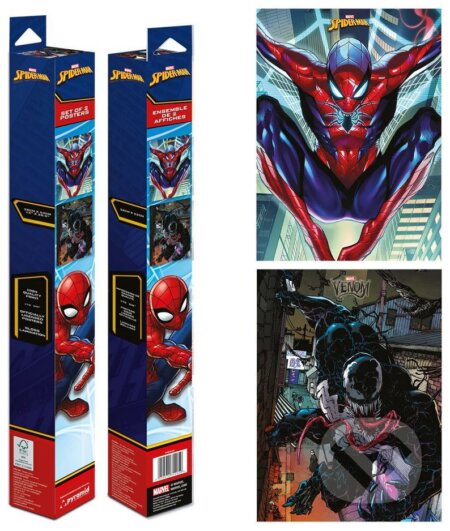 Set 2 ks plagátov Marvel - Spiderman: Spiderman a Venom