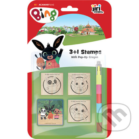 Razítka 3+1 s voskovkou Bing