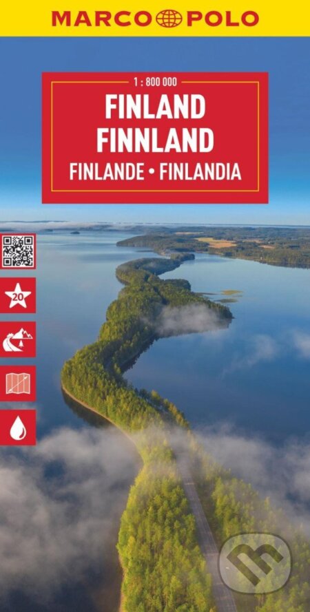 Finsko 1:800 000 / cestovní mapa