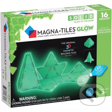 Magnetická stavebnica Glow 16 dielov