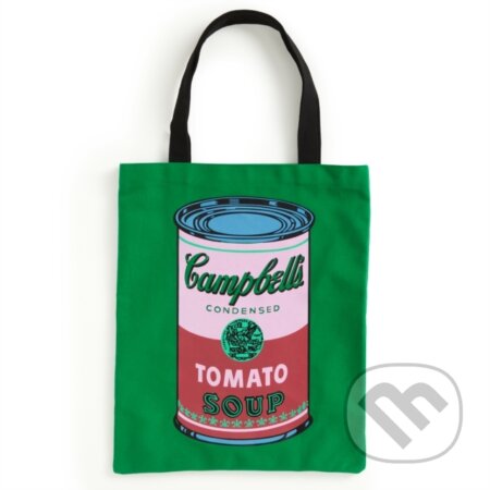 Warhol Soup Can Canvas Tote Bag - Green
