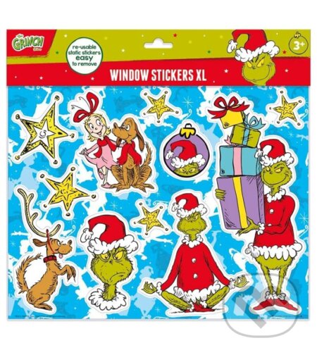 Grinch Nálepky na okno XL