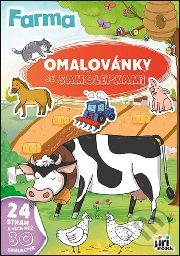 Omalovánky A4 se samolepkami Farma