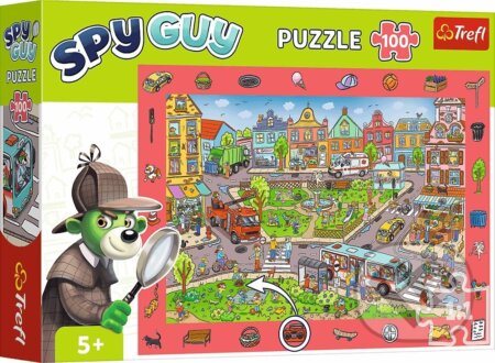 Puzzle s hledáním obrázků Spy Guy: Město
