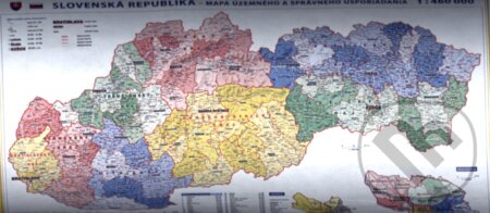 Slovensko - administratívna mapa 1:460 000