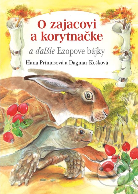 Bájka zajac a korytnačka ilustrácie