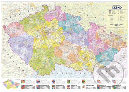 Česko administrativní mapa