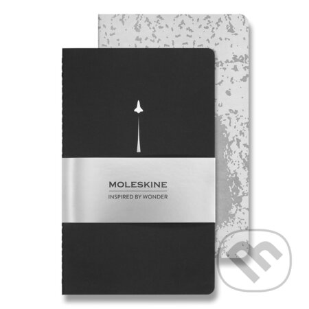 Moleskine - set 2 zošitov NASA-inspired (čierny + sivý)