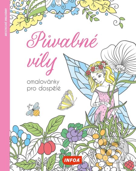 Půvabné víly - Omalovánky pro dospělé