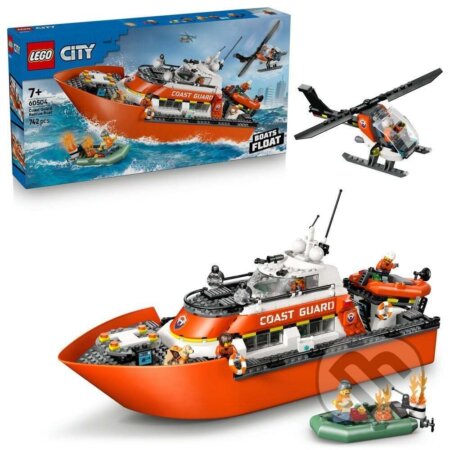 LEGO® City 60504 Záchranný čln pobrežnej hliadky a vrtuľník