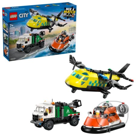 LEGO® City 60505 Remix: Lietadlo, servisné vozidlo a vznášadlo