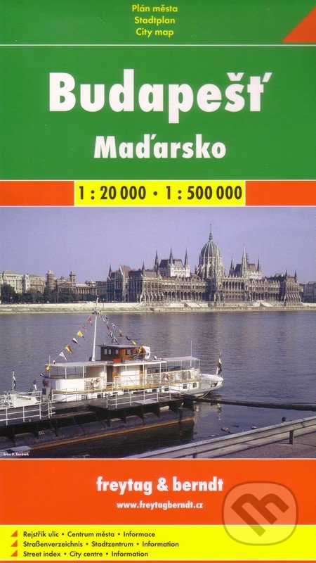 Budapešť, Maďarsko 1: 20 000  1:500 000 - 