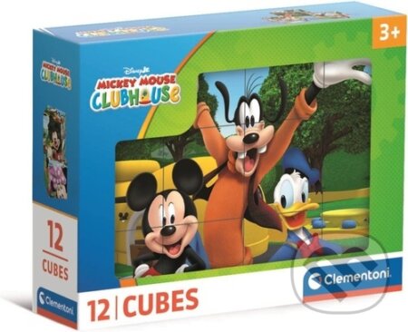 Obrázkové kostky Mickey Mouse (12 kostek)