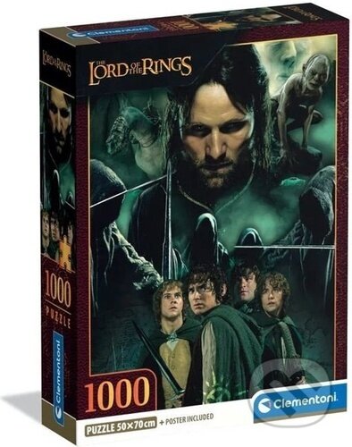 Puzzle Pán prstenů Společenstvo prstenu (1000 dílků)
