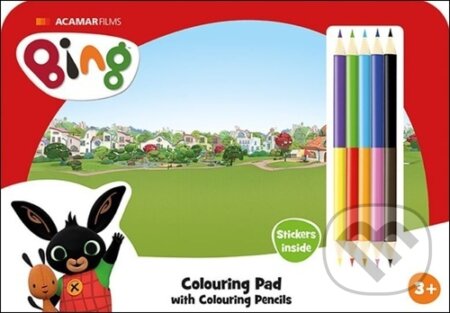 Kreslící set s pastelkami: Bing