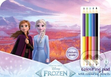 Kreslící set s pastelkami: Ledové království