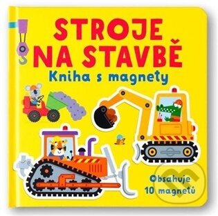 Stroje na stavbě Kniha s magnety