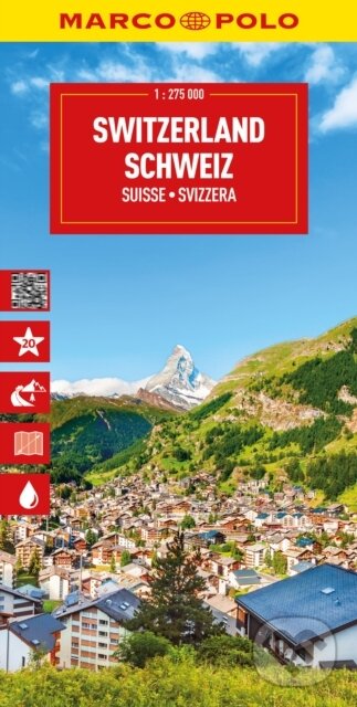 Švýcarsko 1:275 000 / cestovní mapa MARCO POLO