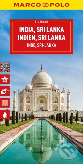Indie, Srí Lanka 1:2 500 000 / cestovní mapa MARCO POLO