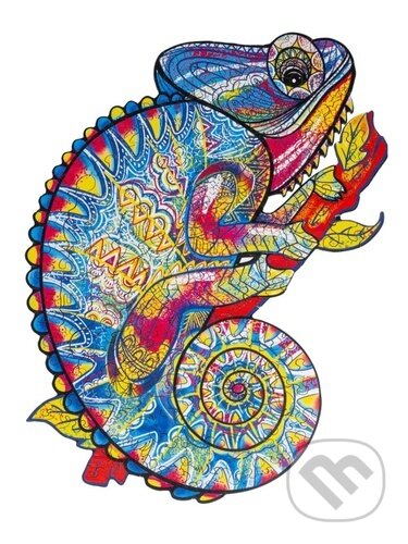 Dřevěné puzzle: Chameleon