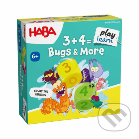 Haba Play&Learn Vzdelávacia mini hra 3+4 chrobáky