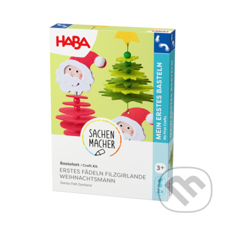Haba Kreatívna sada Prvé navliekanie plstená girlanda Mikuláš