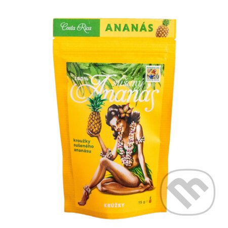 Sušený ananás Esmeralda 75g krúžky