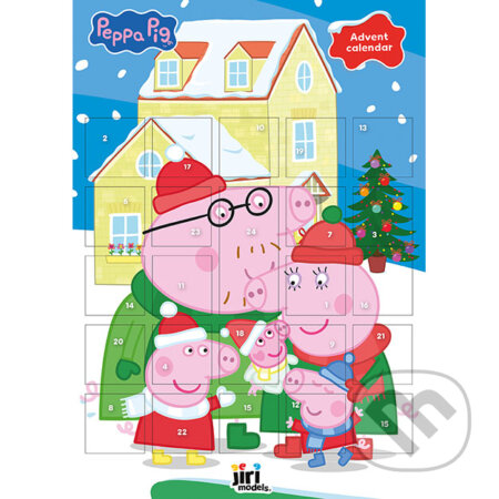 Adventný kalendár so samolepkami Prasiatko Peppa
