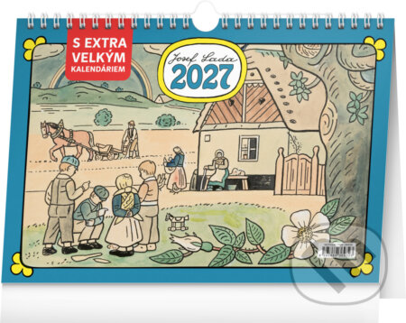 NOTIQUE Stolní kalendář Josef Lada 2027 (s extra velkým kalendáriem)