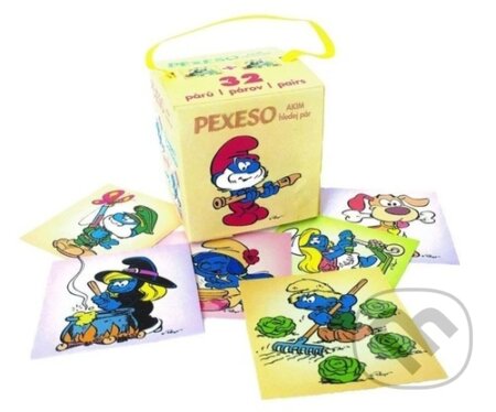 Pexeso v krabičce s úchopem: Šmoulové