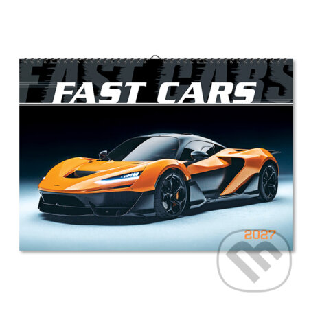 Nástenný kalendár Fast cars 2027