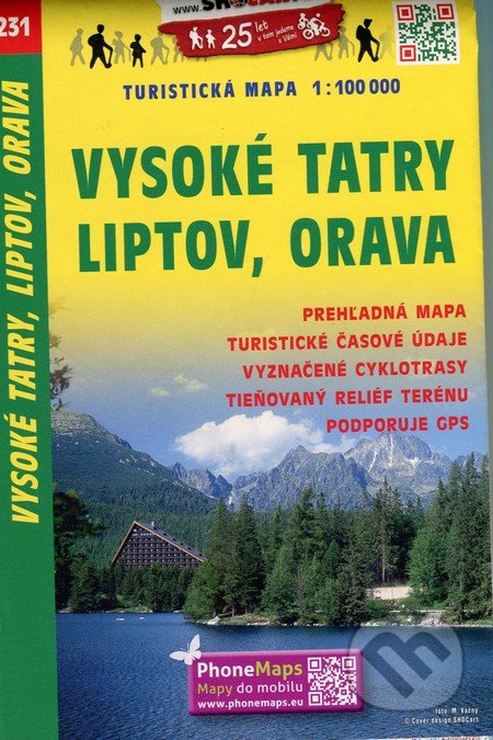 Vysoké Tatry, Liptov, Orava 1:100 000 - 