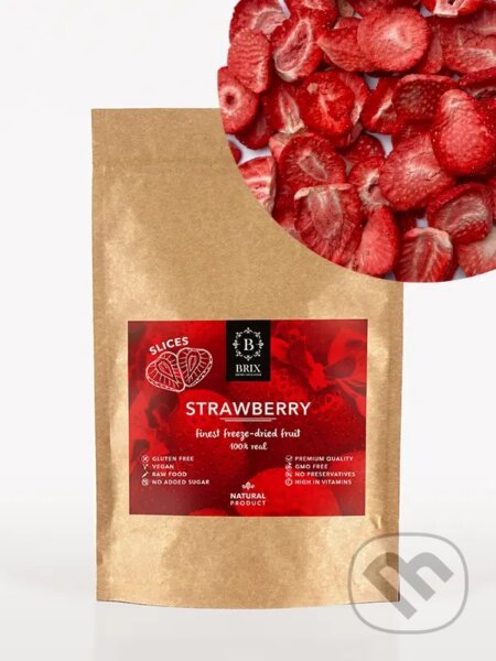 Mrazom sušené jahody (plátky) 80g