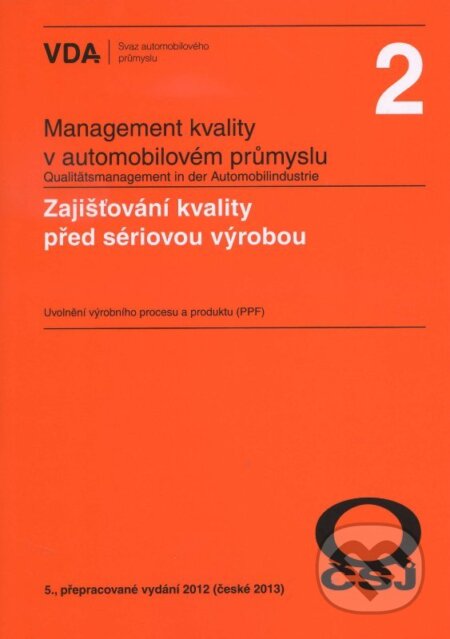 Kniha: Management kvality v automobilov\u00e9m pr\u016fmyslu VDA 2 (Kolekt\u00edv ...