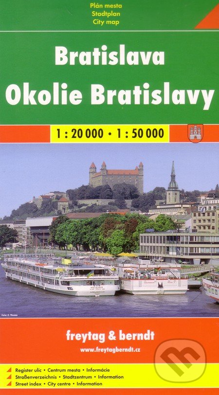 Bratislava, Okolie Bratislavy 1:20 000 1:50 000 - freytag&berndt