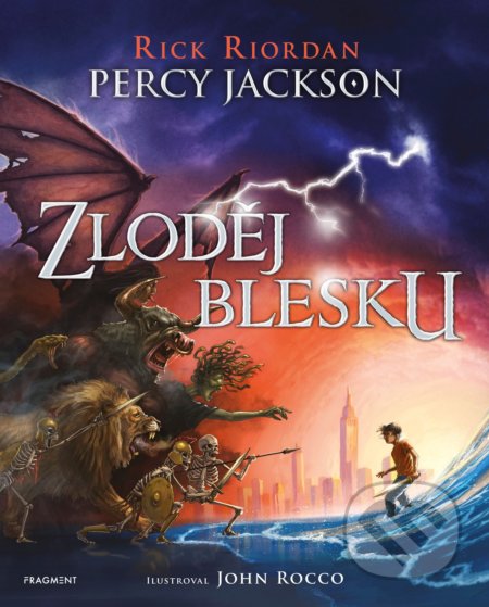 Percy Jackson - Zloděj blesku (ilustrované vydání) - Rick Riordan, John Rocco (ilustrácie)