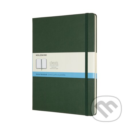 Moleskine - zelený zápisník (veľký, bodkovaný)