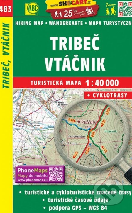 Tribeč, Vtáčnik 1:40 000 - 