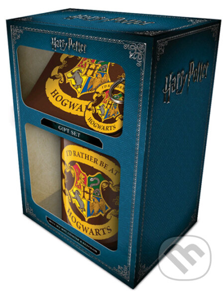 Darčekový set Harry Potter: Hogwarts hrnček-prívesok-tácka - 