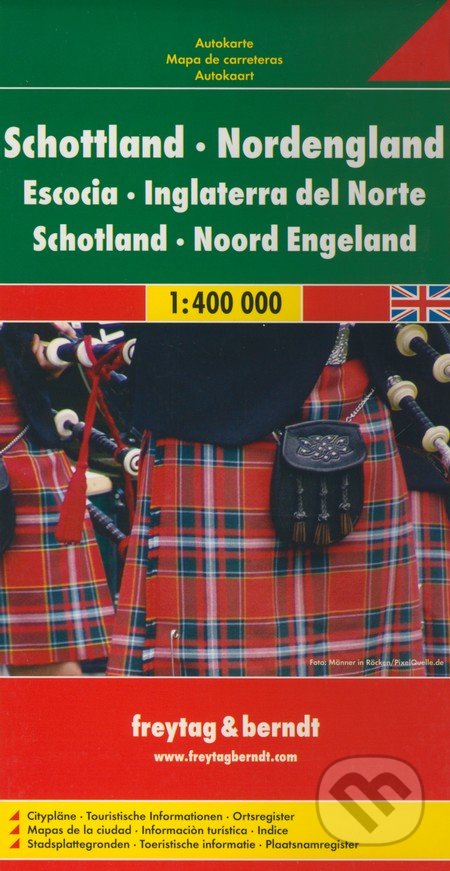 Škótsko, Severné Anglicko 1:400 000 - freytag&berndt