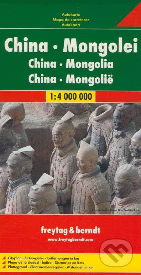 China, Mongolei 1:4 000 000 - freytag&berndt