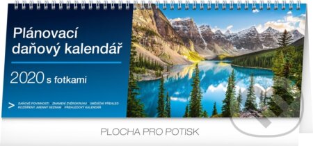 Stolní kalendář Plánovací daňový s fotkami 2020 - 