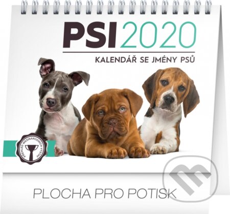 Stolní kalendář Psi 2020 - 