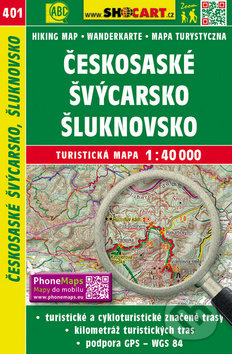 Českosaské Švýcarsko, Šluknovsko 1:40 000