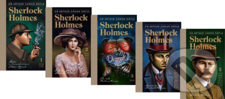 Sherlock Holmes (kolekcia 1-5) - Arthur Conan Doyle, Julo Nagy (ilustrátor)