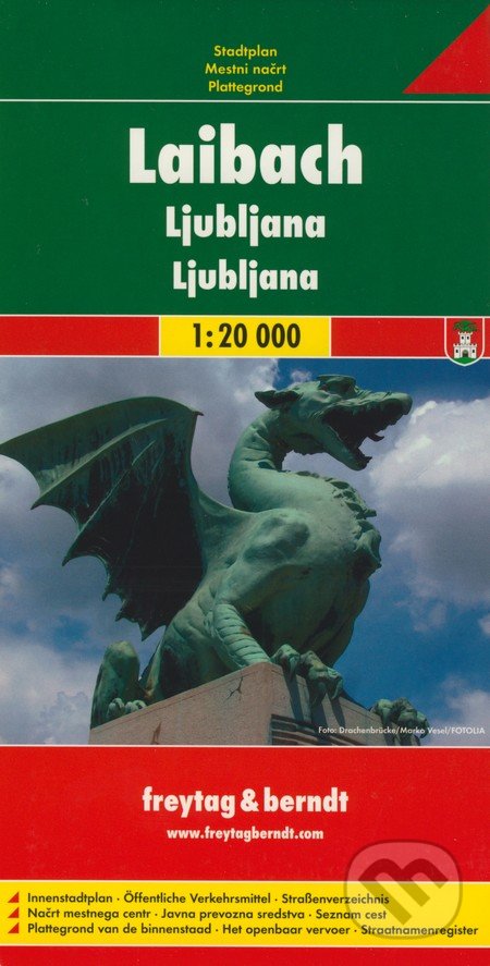 Ljubljana 1:20 000 - freytag&berndt