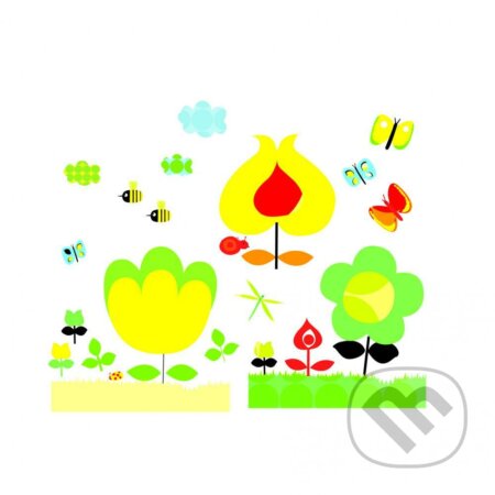 Nálepky na stenu – Žlté kvety