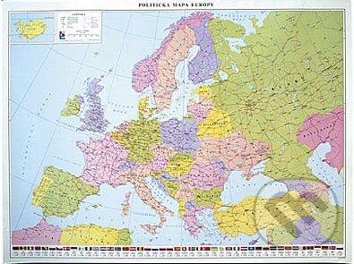 Kniha: Politická mapa Európy, lištovaná (Kolektív autorov) | Martinus