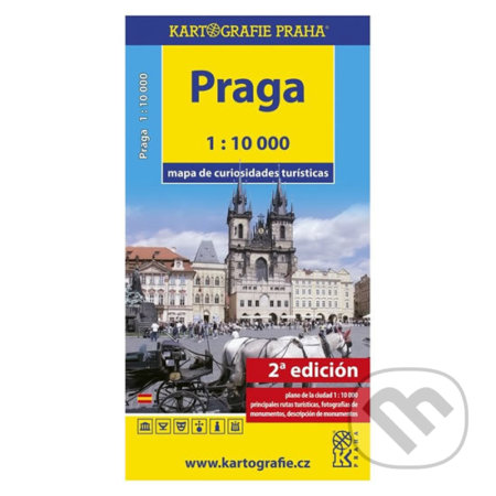 Praga - Mapa de curiosidades turísticas /1:10 tis.